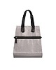 torby na ramię Torba skórzana typu shopper; srebrna 3