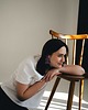 kolczyki z masy plastycznej Kolczyki "Ofelia" jagoda 1