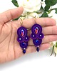 kolczyki soutache Kolczyki sutasz fioletowe "Anya" delikatne romantyczne małe 1