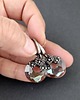 kolczyki wire wrapping Leśne refleksy - kolczyki wire wrapping 3