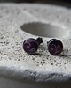 kolczyki wire wrapping Ornamenty na fiolecie   - sztyfty 3