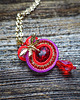 komplet biżuterii Wisiorek soutache z ważką. 4