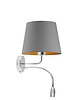kinkiety Ledowy kinkiet ścienny do czytania IMPERIA GOLD z dodatkowym panelem LED 9