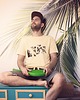 t-shirty męskie T-shirt PERSPECTIVE light yellow 1