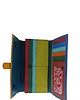 portfele damskie Portfel damski skórzany ze skrawków kolorowy przegródki na karty OLIVKA 2