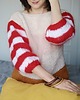 swetry damskie  Sweter Red Stripes 3