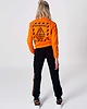 bluza bez kaptura damska Pomarańczowa bluza Danger 9