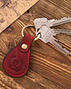 breloki BRELOK DO KLUCZY SKÓRZANY CZERWONY VINTAGE PAOLO PERUZZI T-85-HRD 1