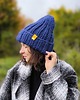 czapki damskie Komplet zimowy czapka i komin Peruvian WOOLY ultramaryna 1