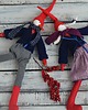 dekoracje świąteczne Krasnal skrzat skandynawski w  swetrze 3