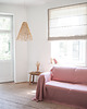 koce i narzuty Narzuta na kanapę heavy linen DUSTY PINK 1