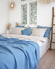 koce i narzuty Lniana Narzuta DUSTY BLUE 5