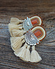 kolczyki soutache Duże i etniczne kolczyki boho z chwostami 3