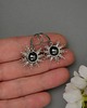 kolczyki wire wrapping Kolczyki słońce hematyt wire wrapping słoneczka 2