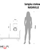 lampy stołowe Minimalistyczna lampka stołowa z abażurem NASHVILLE 1