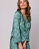 sukienki midi damskie Sukienka typu kaftan z wiązaniem przy szyi-model 1(S-338) 3