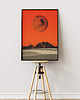 plakaty Plakat Czerwona Planeta - Kolaż Fine Art 1