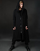 płaszcze damskie Damski czarny bawełniany płaszcz SHAPU unisex 5