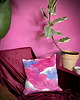 poduszki z grafiką Aksamitna PODUSZKA dekoracyjna, autorski print  CHMURY różowe niebo 1
