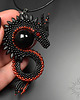 wisiory Shagrax, wisior ze smokiem, beading 3