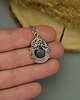 wisiory Wisiorek niebieski labradoryt wire wrapping 5