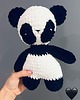 misie i maskotki Panda na szydełku 1