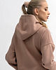 bluza z kapturem damska Bluza damska z kapturem Beż AGA 2