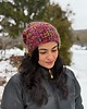 czapki damskie Kolorowa duża czapka beanie z wełną i alpaką 1