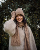 czapki damskie Merino cables beanie silver 2
