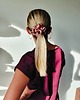 gumki do włosów Gumka jedwabna, scrunchie, frotka pink beige MAXI 3