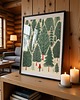 grafiki i ilustracje PLAKAT  ilustracja skandynawska zimowy las 5