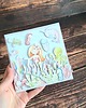 kartki scrapbooking Personalizowana Kartka z syrenka. Urodzinowa kartka dla dziewczynki 1