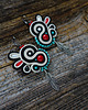 kolczyki soutache Navajo- etniczne kolczyki soutache 1