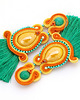 kolczyki soutache Słoneczne boho kolczyki 2 1