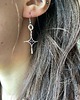 kolczyki wire wrapping Minimalistyczne srebrne długie kolczyki z ametystem 3