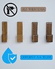 wieszaki Drewniany minimalistyczny wieszak samoprzylepny 3