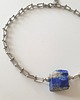 chokery Naszyjnik, choker RAW lapis lazuli, łańcuch 2