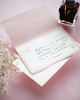 zaproszenia i kartki na ślub Kaligrafia: bilecik z podziękowaniami życzeniami pisany atramentem 1