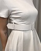 sukienki midi damskie Sukienka z paskiem Beige 4