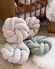 poduszki supły Poduszka Knot Pillow Rozeta Szałwia 2