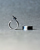 kolczyki wire wrapping Srebrne kolczyki wkrętki kółeczka oksydowane 3