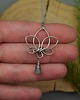 wisiory Wisiorek kwiat lotosu labradoryt wire wrapping 4