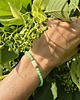 bransoletki z kamieni naturalnych Miętowa bransoletka z kamieniem księżycowym, pozłacane srebro 3