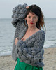 kardigany damskie Cardigan damski, sweter wełniany  na drutach 1