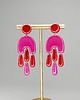 kolczyki z masy plastycznej Wiszące kolczyki meduza 1