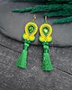 kolczyki soutache Kolczyki sutasz z chwostami żółto zielone długie kolorowe Jolly 2