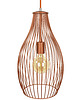 lampy wiszące Nowoczesna druciana lampa w kolor miedziany 1
