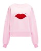 bluza bez kaptura damska Bluza Iconic Różowa Usta 1