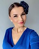 fascynatory Fascynator granatowy /czarny z aksamitu 5
