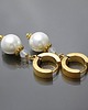 kolczyki pozłacane Kolczyki pozłacane Pearls [white] perły vol. 26 2